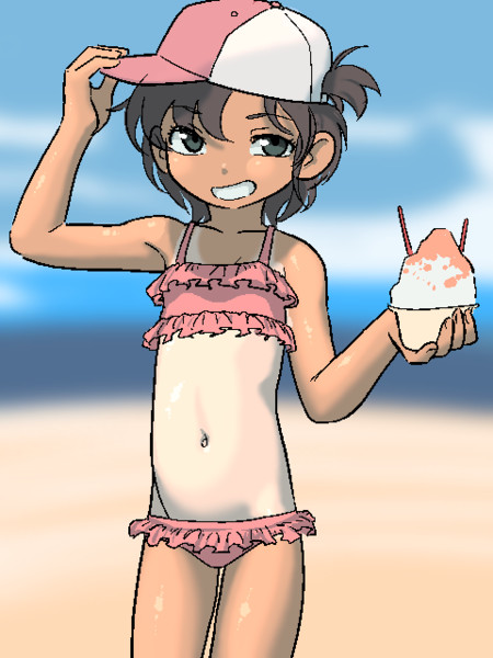 海岸の水着 チョコケーキ さんのイラスト ニコニコ静画 イラスト