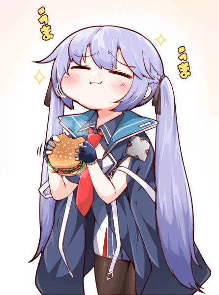 でっかいハンバーガーを頬張るエセックスちゃん かど さんのイラスト ニコニコ静画 イラスト