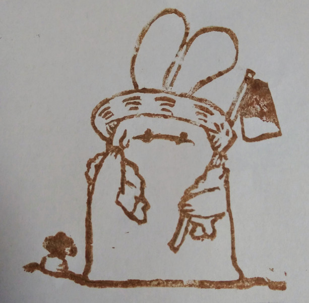 消しゴムはんこ うさぎ 鰹節 さんのイラスト ニコニコ静画 イラスト
