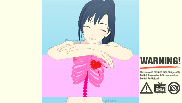 桃色のなかみ ポニテちゃん Mmd はすはな さんのイラスト ニコニコ静画 イラスト