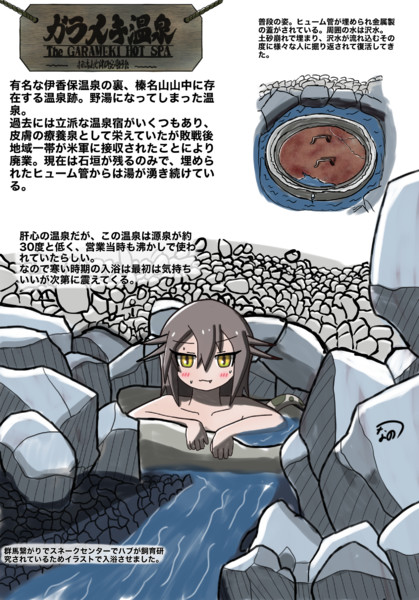 ガラメキ温泉に入るハブちゃん ツナノ さんのイラスト ニコニコ静画 イラスト