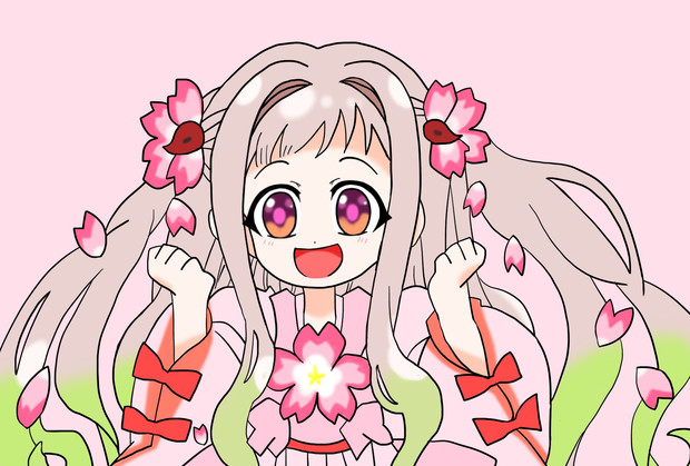 桜の着物の寧々ちゃん 絵描きの冒険者katosan さんのイラスト ニコニコ静画 イラスト