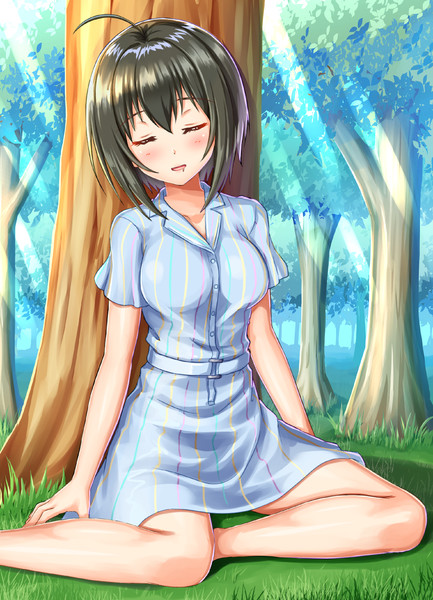 スヤスヤ気持ちよさそうに寝てる小日向さん さーづか さんのイラスト ニコニコ静画 イラスト