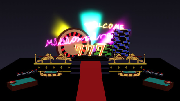 Mmdステージ配布 777ステージ ﾐf 田 さんのイラスト ニコニコ静画 イラスト