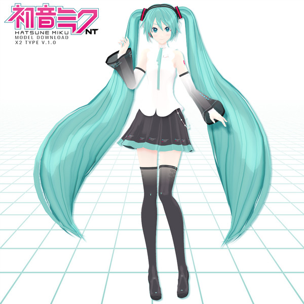 Mmd 初音ミク Nt モデルダウンロード Okpokpx2 さんのイラスト ニコニコ静画 イラスト