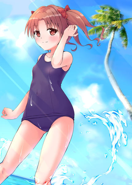 とある科学の超電磁砲 白井黒子 スク水 江宇 さんのイラスト ニコニコ静画 イラスト