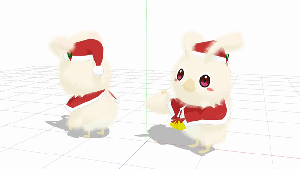 Mmd セント ラッピーモデル配布 Pso2 廻野 さんのイラスト ニコニコ静画 イラスト