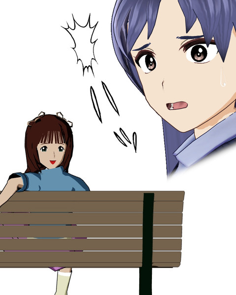 ほめ春香が例のベンチで180 後を向くだけ Disk さんのイラスト ニコニコ静画 イラスト