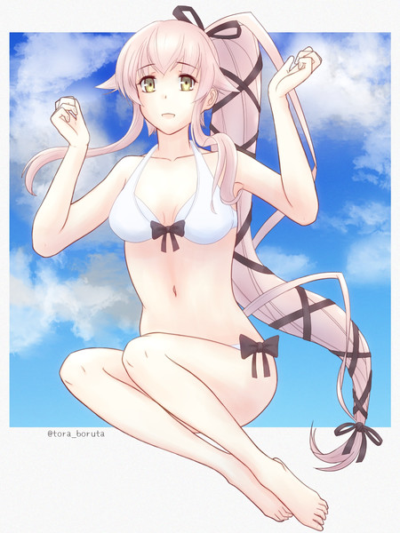 水着姿の由良さんと海に行きたかった今年の夏 とらぼるた さんのイラスト ニコニコ静画 イラスト