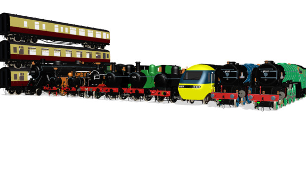2020年に配布したMMD鉄道モデル
