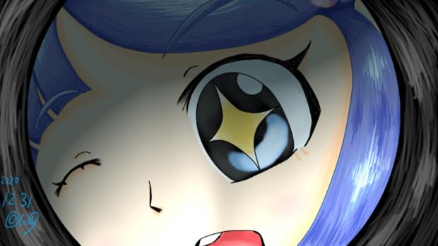 覗き込む七海 ぽっぴん W さんのイラスト ニコニコ静画 イラスト