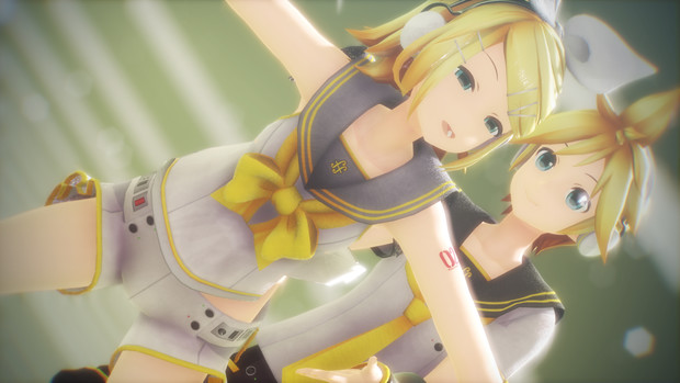 Mmd杯zero3参加動画 Mmd Pvf7 エンゼルフィッシュ つみ式 鏡音リン レン Ny0g4n さんのイラスト ニコニコ静画 イラスト