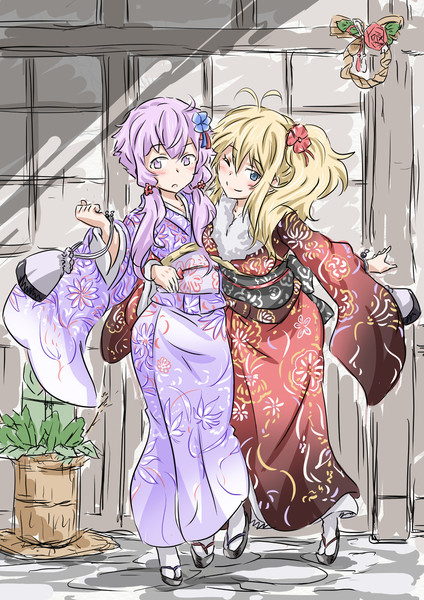 お正月せっかくなので着物でゆかまき 北欧乱 さんのイラスト ニコニコ静画 イラスト