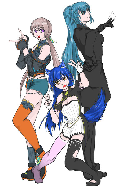 お三方 こにげ さんのイラスト ニコニコ静画 イラスト