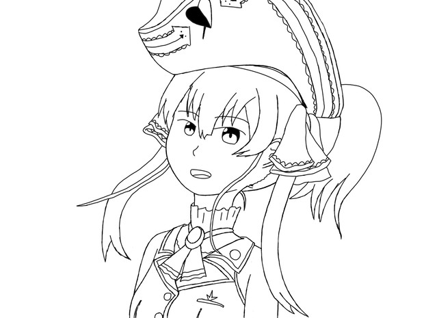 マリン船長 ニコニコ静画 イラスト