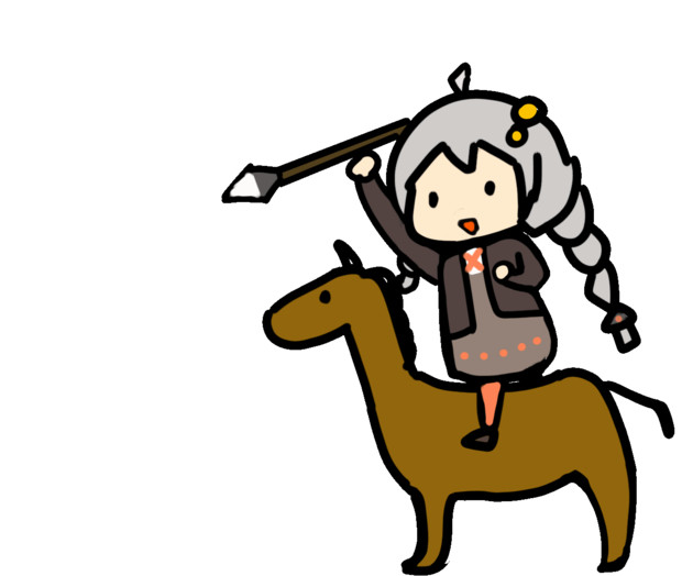 Gif 槍を投げる絆星あかり Who Inside さんのイラスト ニコニコ静画 イラスト