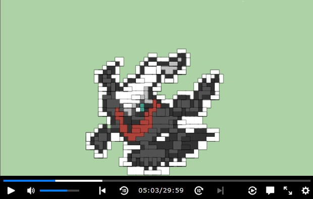 コメントアート Vsダークライ ３２ドット絵 ｍ まー さんのイラスト ニコニコ静画 イラスト
