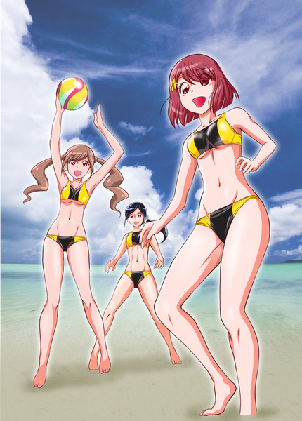 みんなでビーチバレー Tenshinrou さんのイラスト ニコニコ静画 イラスト