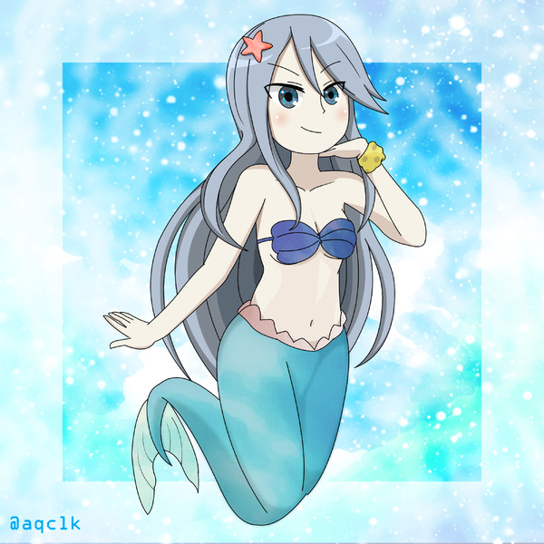 大波のフリントの人魚姿 えむけー さんのイラスト ニコニコ静画 イラスト