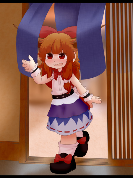 のれんをくぐる萃香 ｒｏｔｏｎ さんのイラスト ニコニコ静画 イラスト