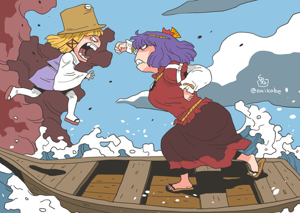 Suwako Vs Kanako おにこべ さんのイラスト ニコニコ静画 イラスト
