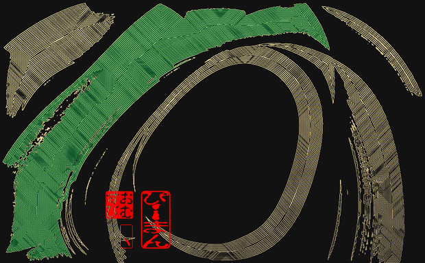 ぴーまん 線画 金色 背景黒 おむ Omusubi Hitotu さんのイラスト ニコニコ静画 イラスト