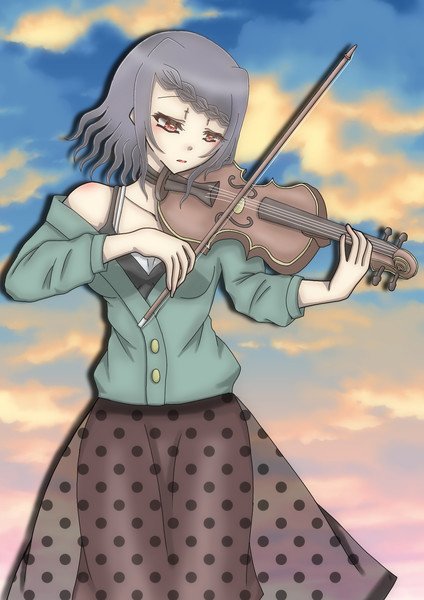 ヴァイオリン奏者 深風凪 さんのイラスト ニコニコ静画 イラスト