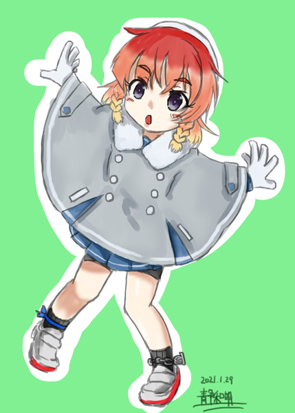 択捉ポンチョちゃん 静和明 さんのイラスト ニコニコ静画 イラスト