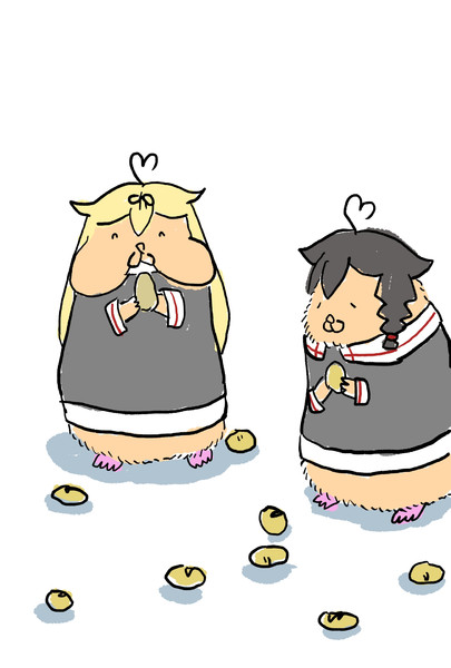 豆まきとかいうハムのボーナスタイム こなこなきなこ さんのイラスト ニコニコ静画 イラスト