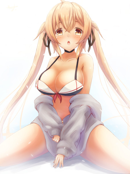 パーカー水着な村雨ちゃん ヨミツナ さんのイラスト ニコニコ静画 イラスト