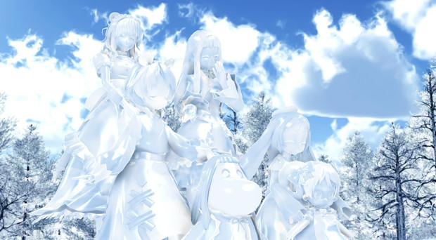 Mmd雪まつり21 森の中会場 レア様達 Nana7 さんのイラスト ニコニコ静画 イラスト