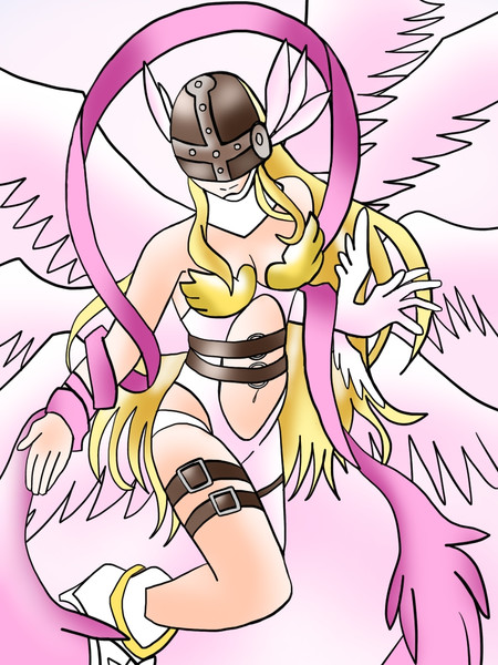 煌めきの天女 エンジェウーモン 絵描きの冒険者katosan さんのイラスト ニコニコ静画 イラスト