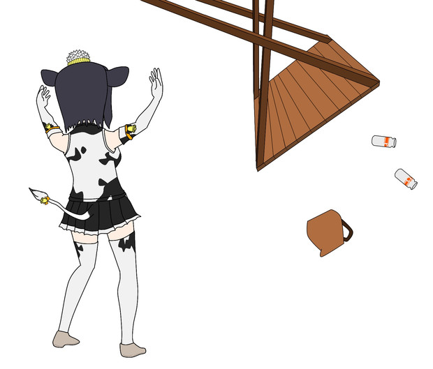 すべてがいやになったホルスタイン