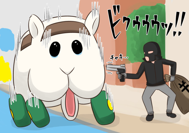 怯えるシロモかわいい ぽいにくす さんのイラスト ニコニコ静画 イラスト