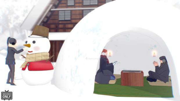 かまくら Mmd雪まつり21 はすはな さんのイラスト ニコニコ静画 イラスト