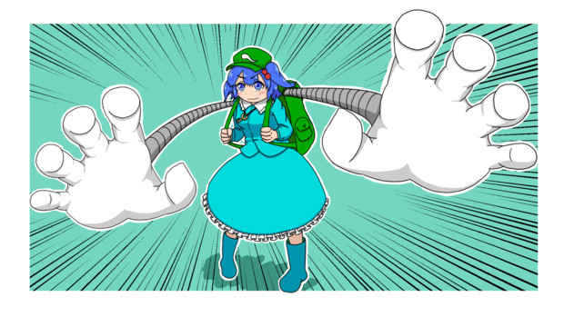 河童の手押し相撲 あとあん さんのイラスト ニコニコ静画 イラスト