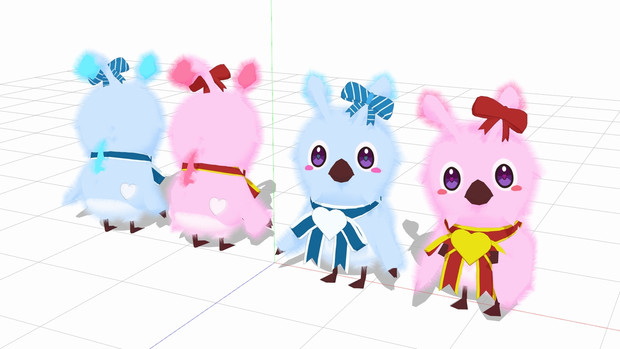 Mmd ラブラヴィラッピーモデル配布 Pso2 廻野 さんのイラスト ニコニコ静画 イラスト