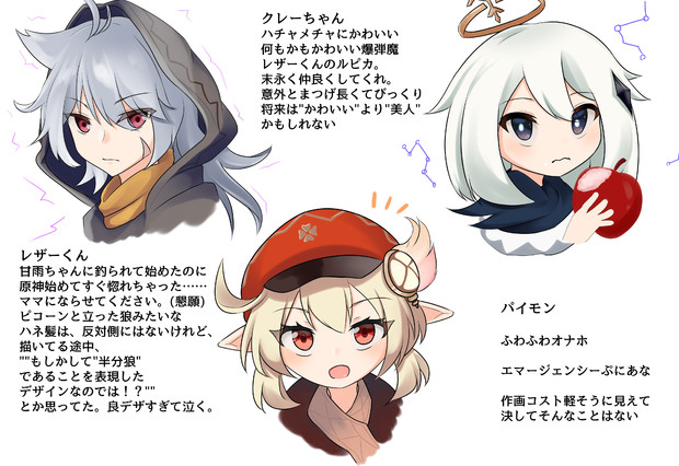 原神顔だけ描く部 天鳥 さんのイラスト ニコニコ静画 イラスト