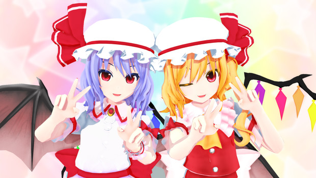 スカーレット姉妹でfullhd壁紙2 Remilia さんのイラスト ニコニコ静画 イラスト