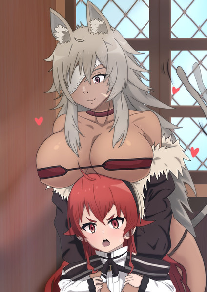 エリスちゃんにじゃれるギレーヌ お絵描きの鬱まる まる さんのイラスト ニコニコ静画 イラスト