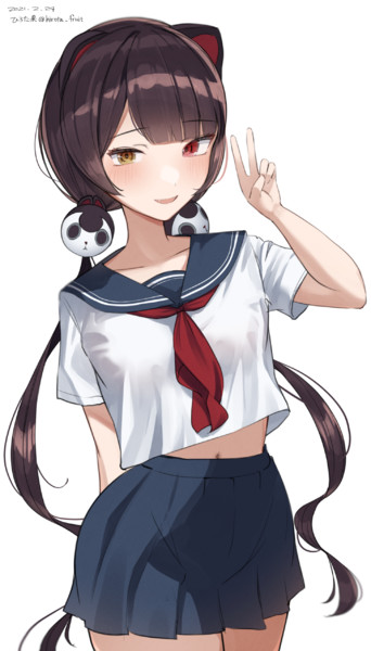 へそ出しセーラー服 ひろた果 さんのイラスト ニコニコ静画 イラスト