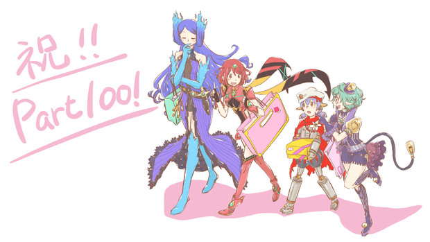 ゼノブレイド2実況part100記念絵 普段飾り気が無い友達にかわいい服を着せる女子の遊び 夢缶 さんのイラスト ニコニコ静画 イラスト