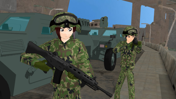 シンカリmmd 自衛隊装備アキタ ユウキ さんのイラスト ニコニコ静画 イラスト