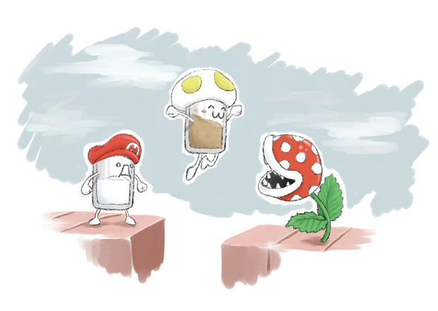 スーパーマリオな調味料 ニコニコ静画 イラスト