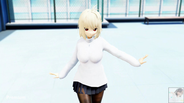 Mmd アルクェイド ブリュンスタッド Arcueid Brunestud Premium N さんのイラスト ニコニコ静画 イラスト