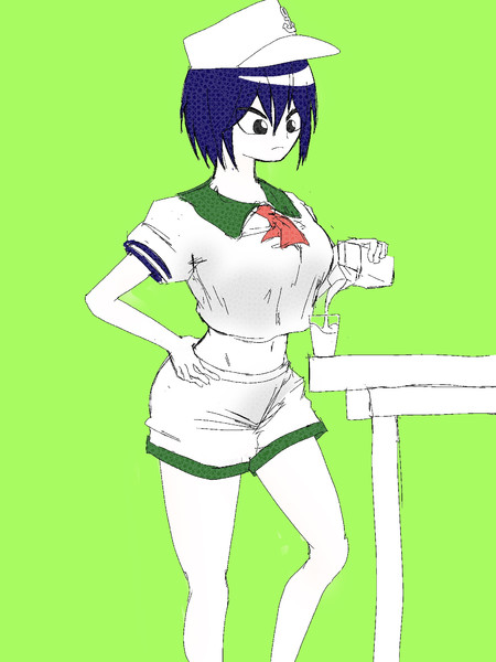 牛乳を注ぐ絵