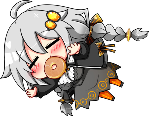 ドーナツ食べながら飛びついてくるあかりん素材 りんどう さんのイラスト ニコニコ静画 イラスト
