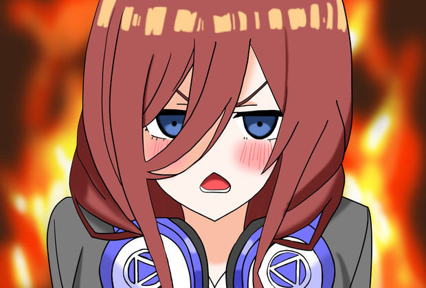 激おこの三玖ちゃん 絵描きの冒険者katosan さんのイラスト ニコニコ静画 イラスト