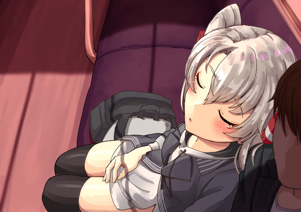 居眠り天津風 マユラ さんのイラスト ニコニコ静画 イラスト