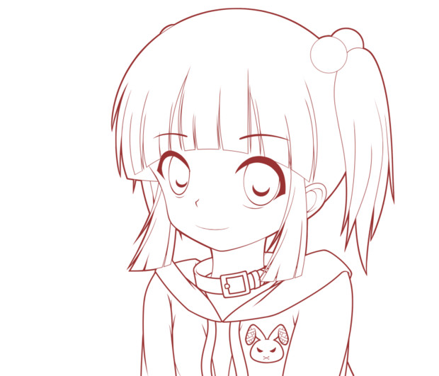 リハビリで描いてる女の子 線画 アクイ Kazxkazu さんのイラスト ニコニコ静画 イラスト